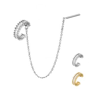 Earcuff barra e catena